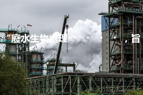 “廢水生物處理，旨在凈化水源，守護(hù)碧水藍(lán)天”